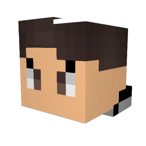 Ortlakz Minecraft avatar head, 3D render