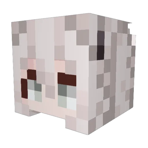 Ortlinde Minecraft avatar head, 3D render