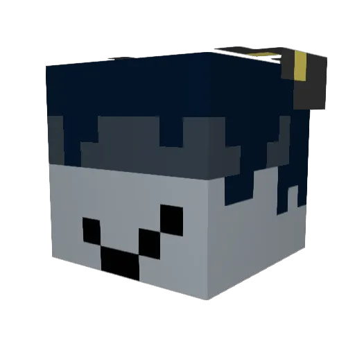 Oruzin Minecraft avatar head, 3D render