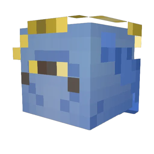 Orwald Minecraft avatar head, 3D render