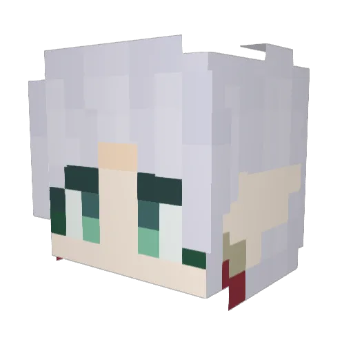 Orwan_ Minecraft avatar head, 3D render