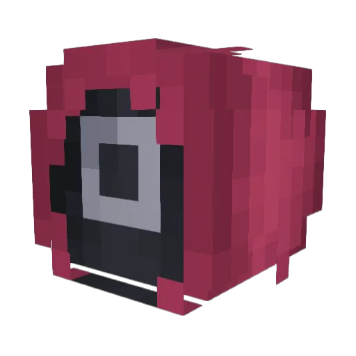 Orxtyl Minecraft avatar head, 3D render