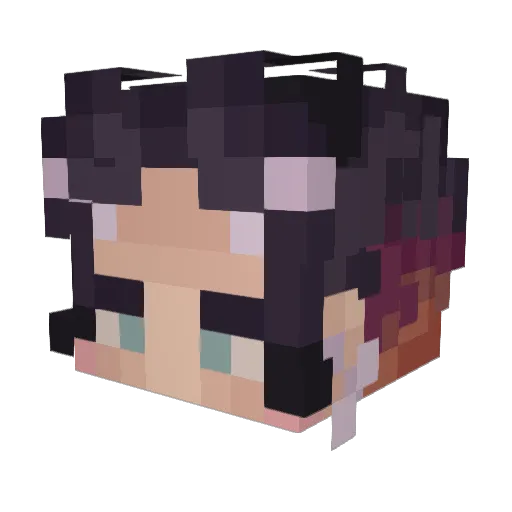 Oryan1x Minecraft avatar head, 3D render