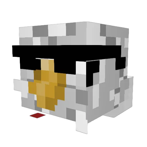 Orz3lek Minecraft avatar head, 3D render