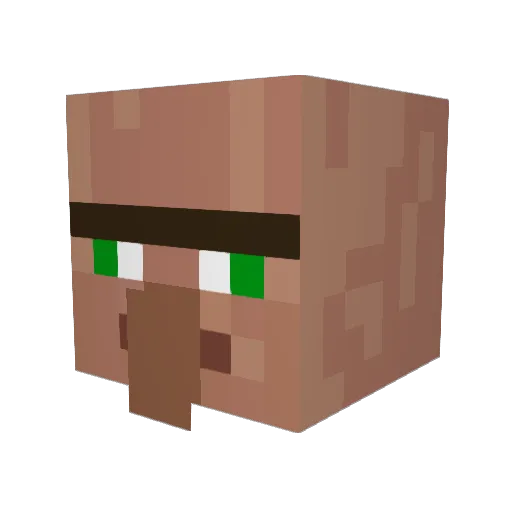 Orzech14 Minecraft avatar head, 3D render