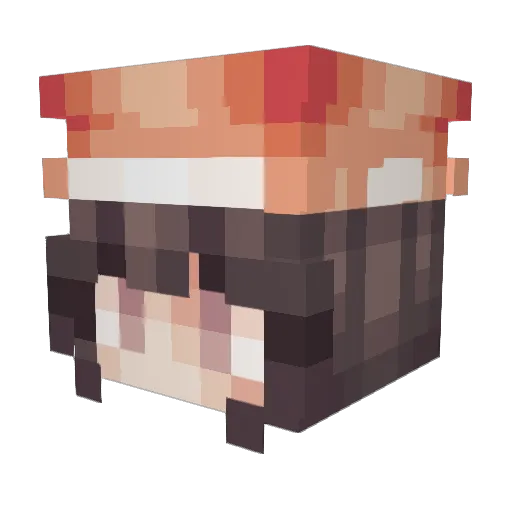 Orzhovs Minecraft avatar head, 3D render