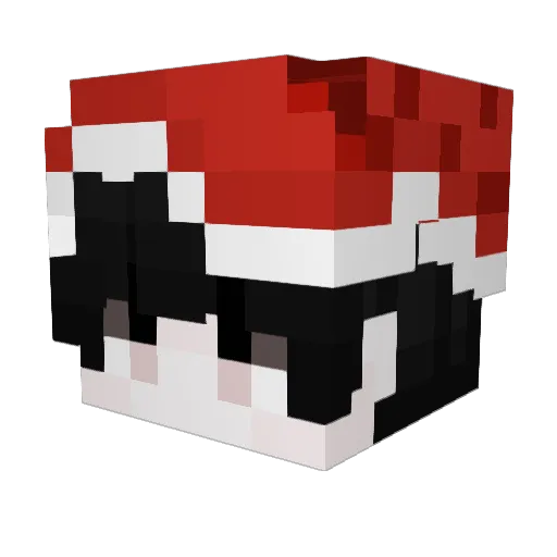 OsBloxx_ Minecraft avatar head, 3D render