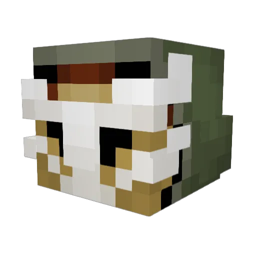 OsKr2 Minecraft avatar head, 3D render