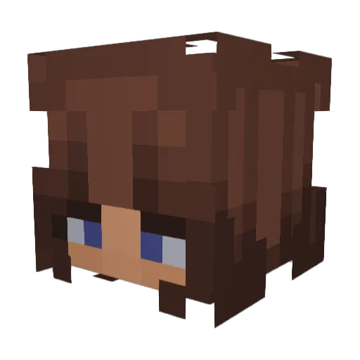 OsTHuteebpsarXF1 Minecraft avatar head, 3D render