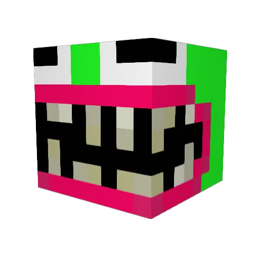 OsWats Minecraft avatar head, 3D render