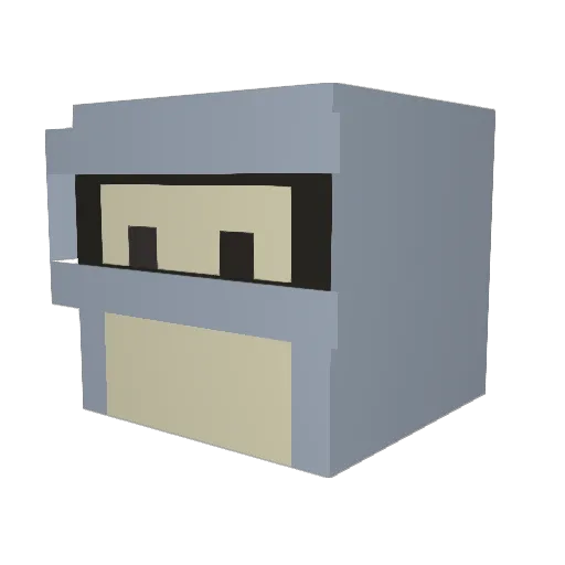 Os_SkoT Minecraft avatar head, 3D render