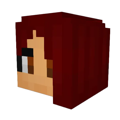 OsaBlueSky Minecraft avatar head, 3D render