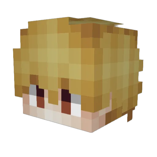 Osaka061 Minecraft avatar head, 3D render