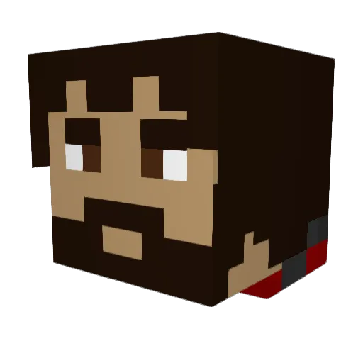 Osaladas Minecraft avatar head, 3D render