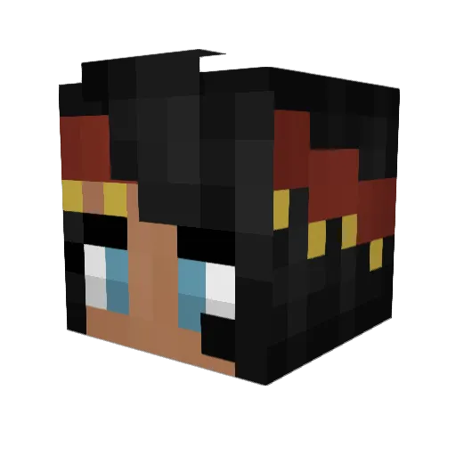 OsamaBinWeed Minecraft avatar head, 3D render