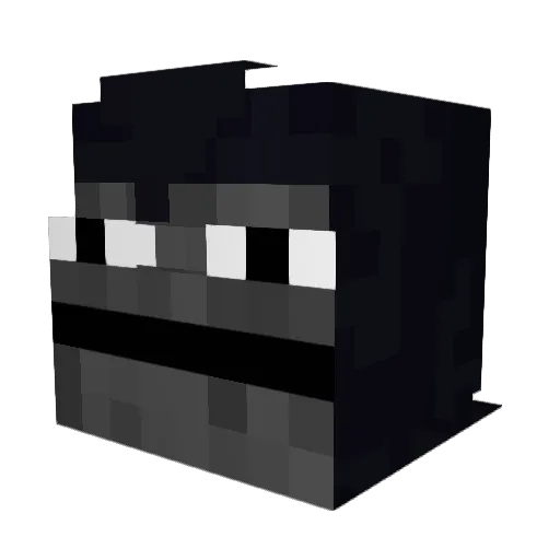 OsamaBin_Hacking Minecraft avatar head, 3D render