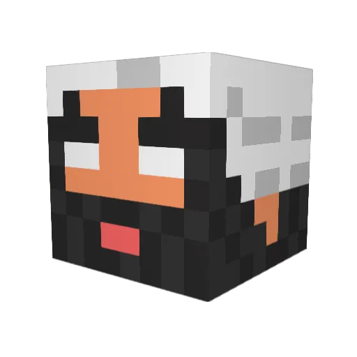 OsamaKhalifat Minecraft avatar head, 3D render
