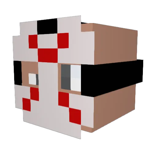 OsamabBallin Minecraft avatar head, 3D render
