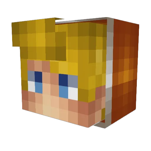 OsamanT Minecraft avatar head, 3D render