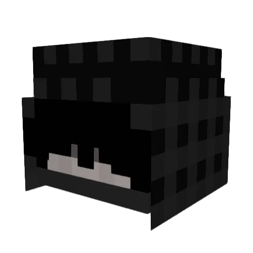 Osamaq Minecraft avatar head, 3D render