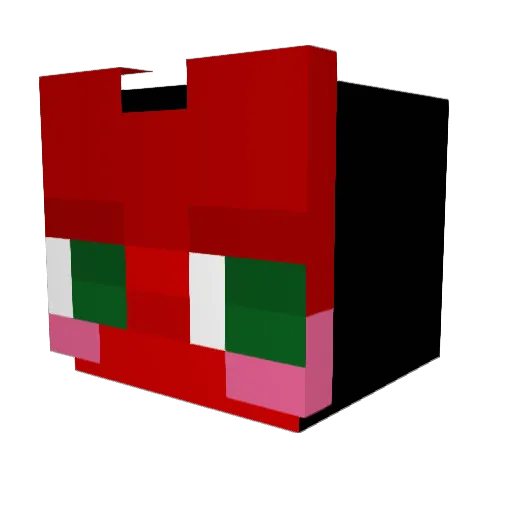 Osamichi76 Minecraft avatar head, 3D render