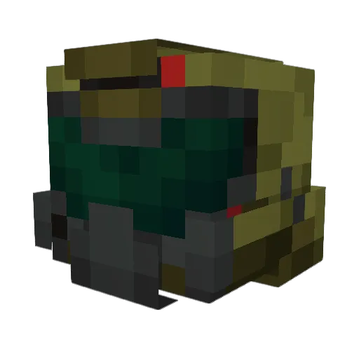 OsaruGeorge Minecraft avatar head, 3D render