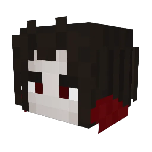 Osavara Minecraft avatar head, 3D render