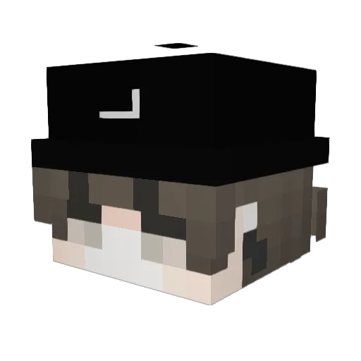Osawa_ Minecraft avatar head, 3D render