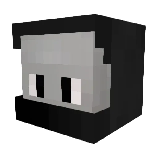 OsbirciPanda Minecraft avatar head, 3D render