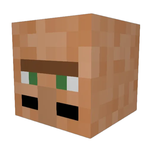 Osborny Minecraft avatar head, 3D render