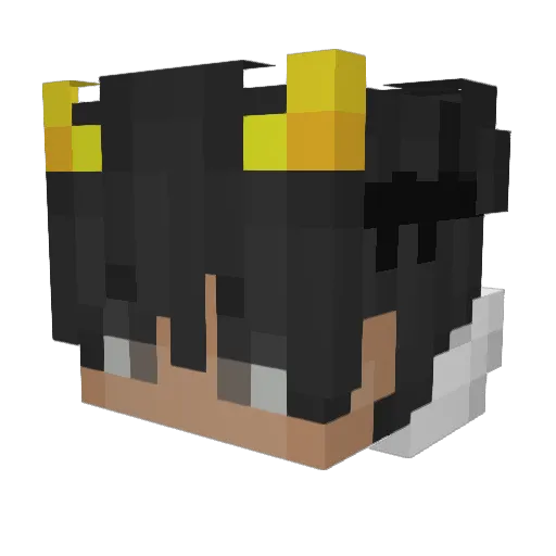 Oscaarr Minecraft avatar head, 3D render