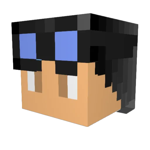 Oscar12435 Minecraft avatar head, 3D render