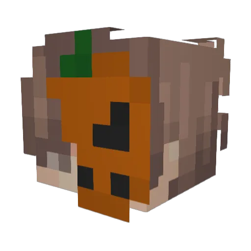 OscarCA_ Minecraft avatar head, 3D render