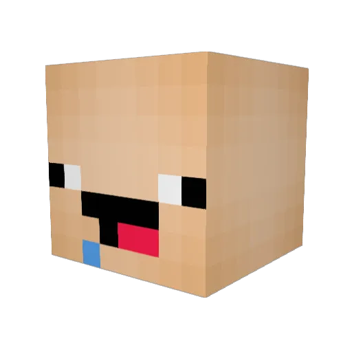 OscarCutmore Minecraft avatar head, 3D render