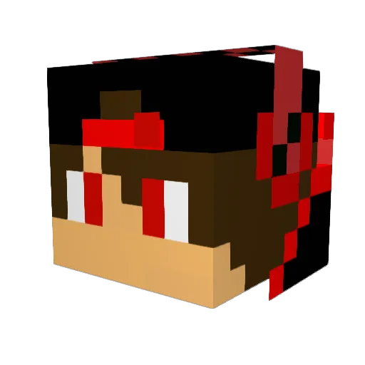 OscarD8 Minecraft avatar head, 3D render