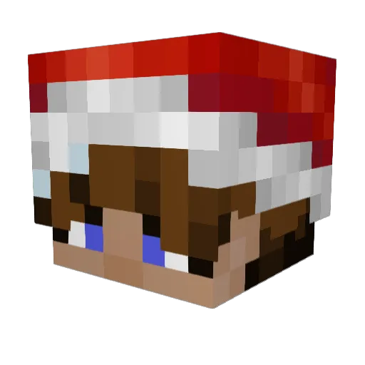OscarDoesCraft Minecraft avatar head, 3D render