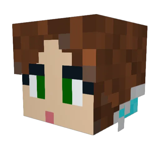 OscarIsMyDaddy Minecraft avatar head, 3D render