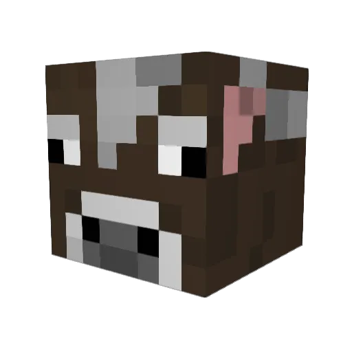 OscarJS Minecraft avatar head, 3D render