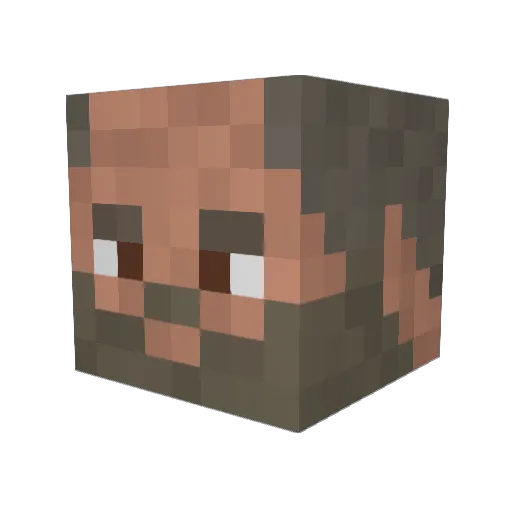 OscarMac11 Minecraft avatar head, 3D render
