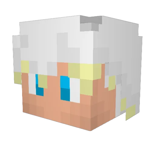 OscarOGab Minecraft avatar head, 3D render