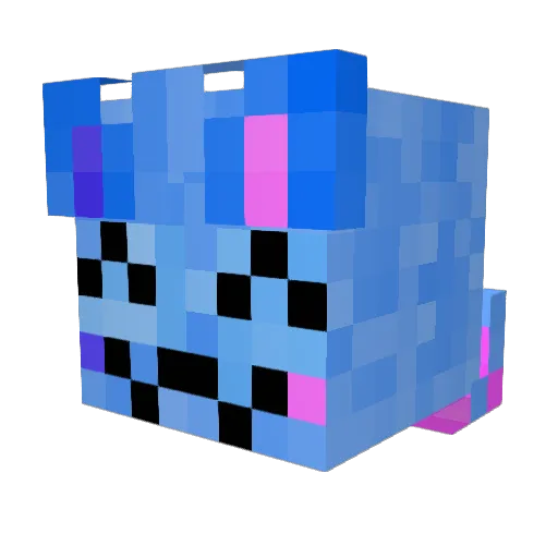 OscarPug1 Minecraft avatar head, 3D render
