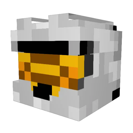 Oscar_BA Minecraft avatar head, 3D render