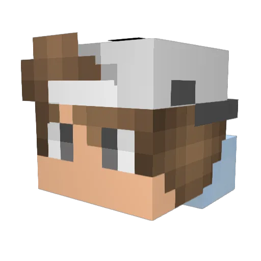 Oscar_Othreesg Minecraft avatar head, 3D render