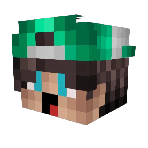 Oscardb41 Minecraft avatar head, 3D render