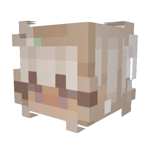 Oscargieryng10 Minecraft avatar head, 3D render