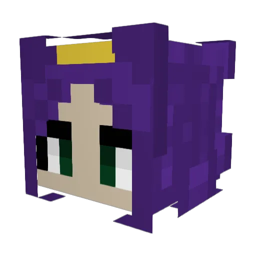 Oscariscat Minecraft avatar head, 3D render