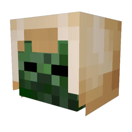 Oscarlao555 Minecraft avatar head, 3D render