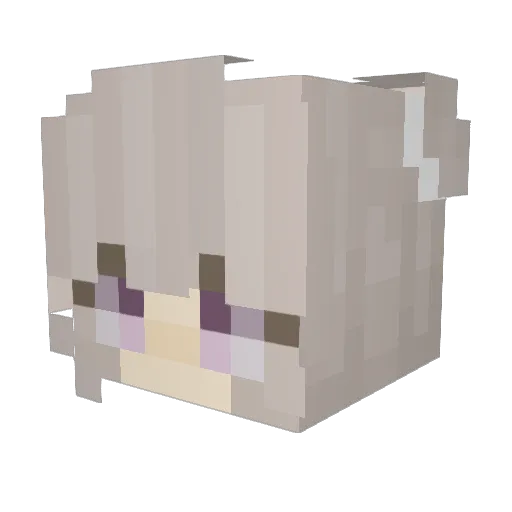 Oscarmannenn Minecraft avatar head, 3D render