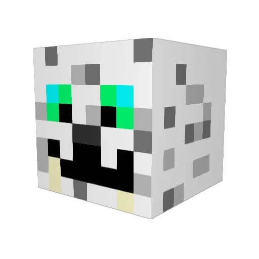 Oscarmartillo Minecraft avatar head, 3D render