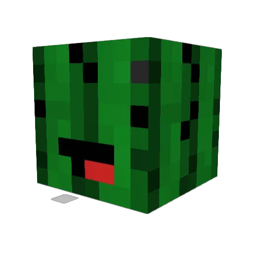 Oscars2021 Minecraft avatar head, 3D render
